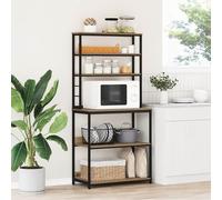 vidaXL Estantería de cocina, 5 niveles, 80 x 40 x 168 cm, material de madera