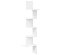 vidaXL Estante de esquina de pared Madera contrachapada 32x32x127,5 cm Multiusos