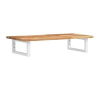 vidaXL Estante de Lavabo de Pared Acero y Madera Maciza de Acacia
