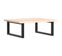vidaXL Estante de Lavabo de Pared de Acero y Madera Maciza de Roble