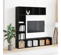 vidaXL Estante de libros 12 niveles 3 uds. 36 x 30 x 143 cm