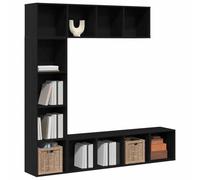 vidaXL Estante de Libros 12 Niveles 3 uds. 36 x 30 x 143 cm