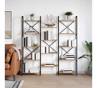 vidaXL Estante de libros 156 x 25 x 167 cm Madera de ingeniería