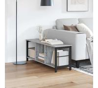 vidaXL Estante de Libros Gris Sonoma 102 x 32 x 40,5 cm, Estantería Industrial, Gran Capacidad, diseño Rectangular, Decorativa, para Oficina en casa y salón