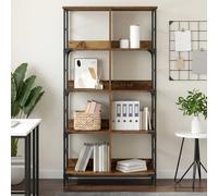 vidaXL Estante de libros 4 niveles 78,5 x 33 x 153 cm Metal PB