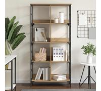 vidaXL Estante de libros 4 niveles 78,5 x 33 x 153 cm metal PB