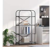 vidaXL Estante de libros 4 niveles 80 x 30 x 146 cm Gris Sonoma