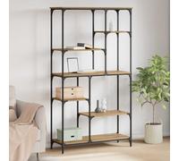 vidaXL Estante de libros 5 niveles 99 x 35,5 x 176 cm Roble artisan