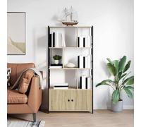 vidaXL Estante de libros 80 x 30 x 155,5 cm Madera de ingeniería