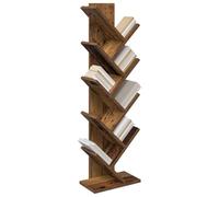 vidaXL Estante de Libros en Forma de Árbol de 6 Niveles, Estante de Libros Moderno, Estrecho y Elegante, Ideal para tu Sala, un Toque Decorativo en casa