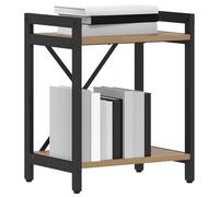 vidaXL Estante de Libros Roble Artesanal 40 x 30 x 50 cm, Estantería Industrial Moderna, Unidad de Almacenamiento Resistente, Organizador en Niveles para Sala y Oficina