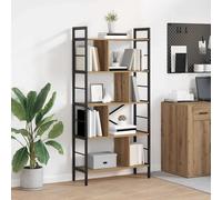vidaXL Estante de libros Roble artesanal 75 x 30 x 156 cm