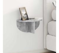 vidaXL Estante de pared 2 pcs Gris Concreto 38 x 19 x 19 cm