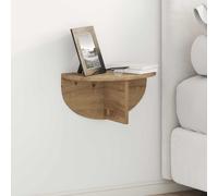 vidaXL Estante de pared 2 pcs Roble artesanal 38 x 19 x 19 cm