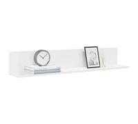 vidaXL Estante de pared 2 uds madera ingeniería blanco 100x16,5x16,5cm