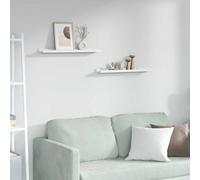 vidaXL Estante de pared 2 uds. Mármol 60 x 9 x 3 cm