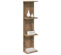 vidaXL Estante de pared 2 uds. Roble artisan 22 x 15 x 100 cm