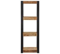 vidaXL Estante de pared 35x35x100 cm en material Madera maciza de mango rugosa/madera maciza reciclada | práctico organizador multiusos diseño compacto funcional