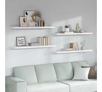 vidaXL Estante de pared 4 uds. Mármol 120 x 23,5 x 3,8 cm