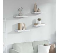 vidaXL Estante de pared 4 uds. Mármol 40 x 23,5 x 3,8 cm