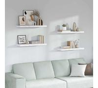 vidaXL Estante de pared 4 uds. Mármol 90 x 23,5 x 3,8 cm