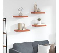 vidaXL Estante de pared 4 uds. Rojo 40 x 23,5 x 3,8 cm