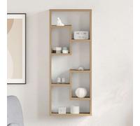 vidaXL Estante de pared Artisan Roble 36x16x90 cm Madera de ingeniería