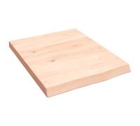 vidaXL Estante de Pared, Balda Flotante Almacenaje, Superficie de Escritorio, Estante Expositor Dormitorio Comedor, Madera Maciza Roble sin Tratar