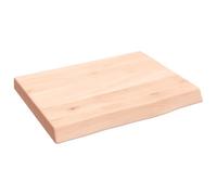 vidaXL Estante de pared Balda flotante Madera maciza roble sin tratar 40x30x(2-4) cm