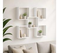 vidaXL Estante de Pared Blanco 99,5 x 17 x 91 cm Madera de ingeniería