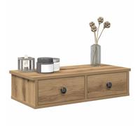 vidaXL Estante de pared cajones madera contrachapada roble artesanal