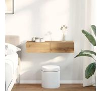 vidaXL Estante de pared con cajones madera contrachapada roble artesanal