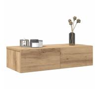 vidaXL Estante de pared cajones madera contrachapada roble artesanal