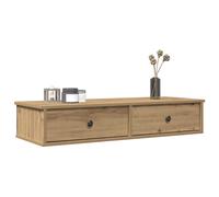 vidaXL Estante de pared con cajones – Madera contrachapada roble artesanal, gabinete montado