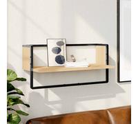 vidaXL Estante de pared con barra roble Sonoma 65x25x30 cm