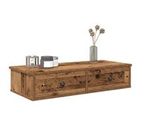 vidaXL Estante de pared con cajones madera contrachapada madera vieja
