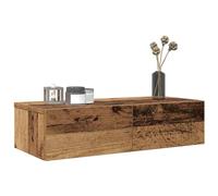 vidaXL Estante de pared con cajones – Madera contrachapada, madera vieja