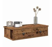 vidaXL Estante de pared con cajones madera contrachapada madera vieja