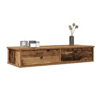 vidaXL Estante de pared con cajones, madera contrachapada, madera vieja