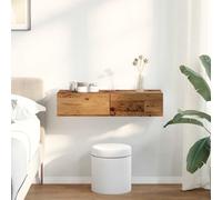 vidaXL Estante de pared con cajones madera contrachapada madera vieja