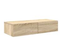 vidaXL Estante de pared con cajones, madera contrachapada Roble Sonoma