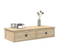 vidaXL Estante de pared con cajones – Madera contrachapada, Roble Sonoma