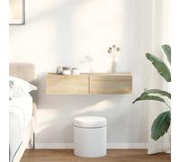 vidaXL Estante de Pared con cajones Madera contrachapada Roble Sonoma