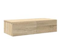 vidaXL Estante de Pared con cajones Madera contrachapada Roble Sonoma