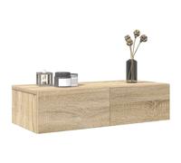 vidaXL Estante de pared con cajones en madera contrachapada Roble Sonoma