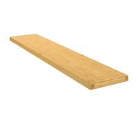 vidaXL Estantería flotante de pared de bambú 100x20x4 cm estilo rústico