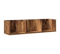 vidaXL Estante de pared de CD madera ingeniería envejecida 75x18x18 cm