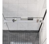 vidaXL Estante de pared de ducha aluminio cromado 90 cm