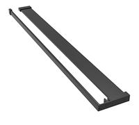 vidaXL Estante de Pared de Ducha Aluminio Negro 100 cm