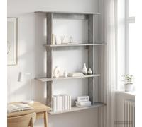 vidaXL Estante de pared Gris Hormigón 100 x 20 x 126 cm